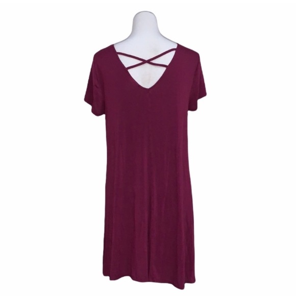 Mossimo Supply Co. T-shirt Dress, Criss Cross Back. - Picture 4 of 8